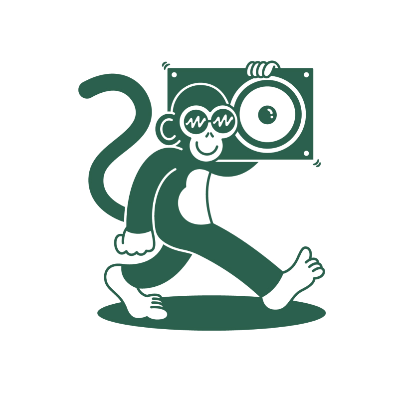 Jungle Audio Logo on White